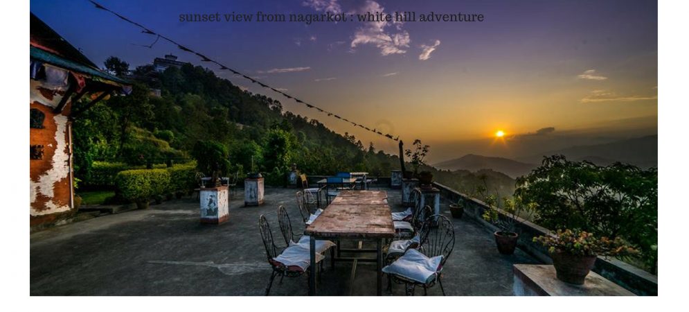 Nagarkot sun set view after chisapani trek
