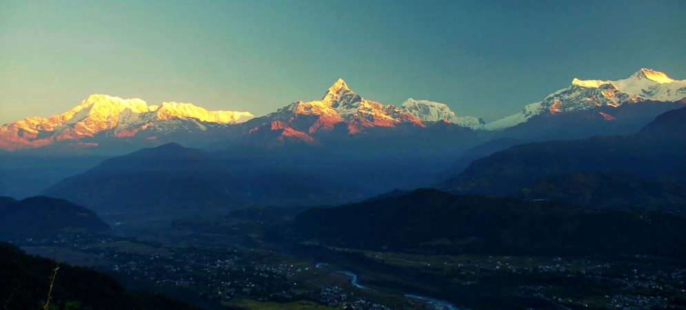 Sunrise Himalayan view from Sangkot