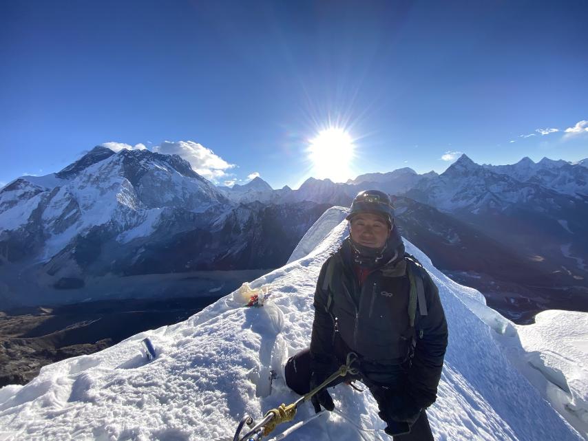 Peaks climbing picture in Everest Region.
