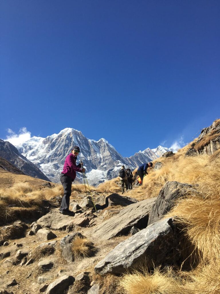 On the way to Annapurna Base Camp